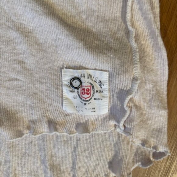 We the Free Long Sleeve Linen Blend Henley Top Small - Picture 3 of 5